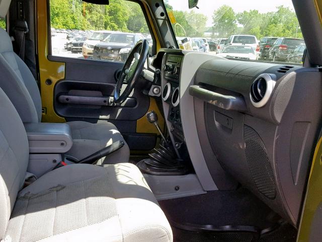 1J4FA54168L511997 - 2008 JEEP WRANGLER S GREEN photo 5