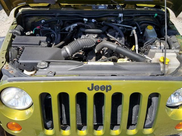 1J4FA54168L511997 - 2008 JEEP WRANGLER S GREEN photo 7