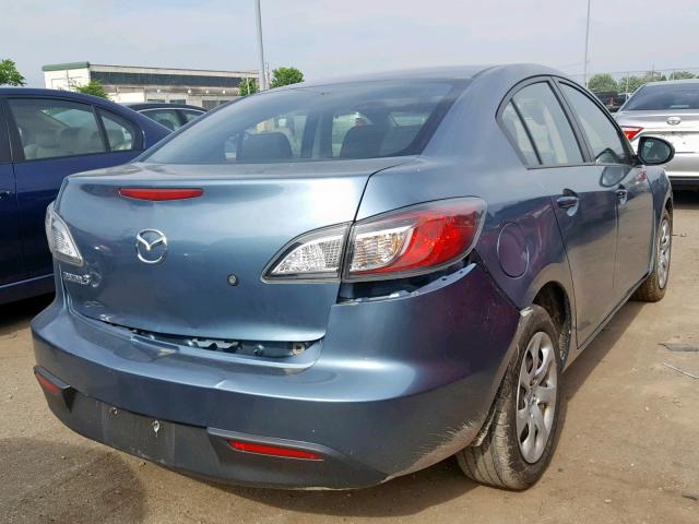 JM1BL1SFXA1273420 - 2010 MAZDA 3 I BLUE photo 4