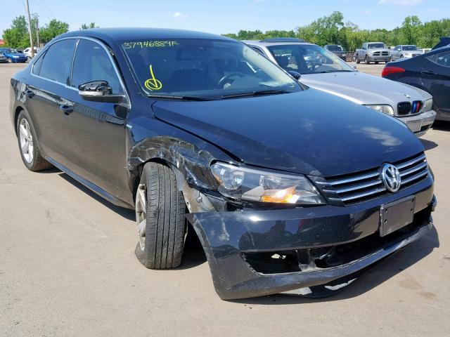 1VWAT7A32EC022307 - 2014 VOLKSWAGEN PASSAT S BLACK photo 1