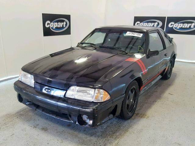 1FACP42EXLF116127 - 1990 FORD MUSTANG GT BLACK photo 2