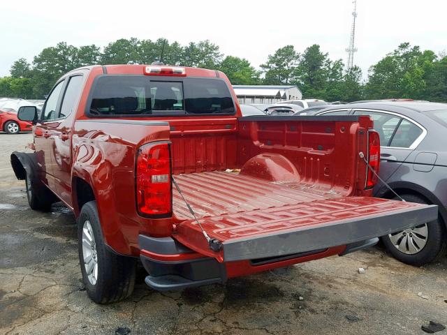 1GCGSCE39G1363513 - 2016 CHEVROLET COLORADO L RED photo 3
