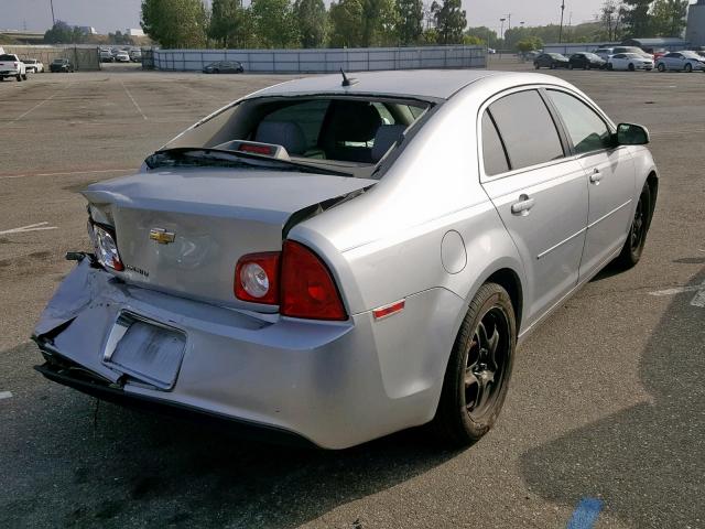 1G1ZC5EB8AF229720 - 2010 CHEVROLET MALIBU 1LT SILVER photo 4