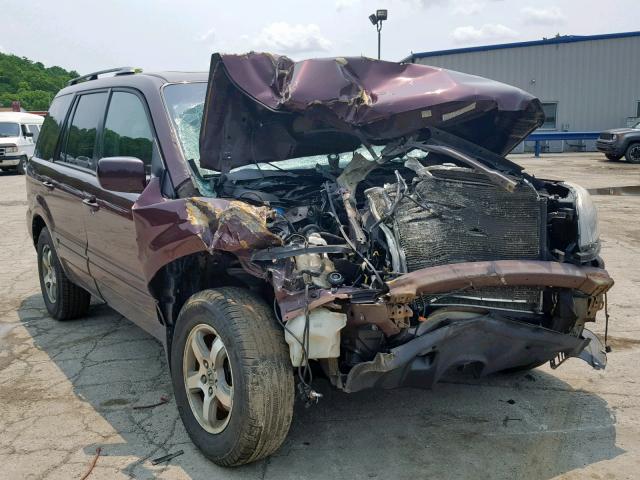 5FNYF18368B009966 - 2008 HONDA PILOT SE MAROON photo 1