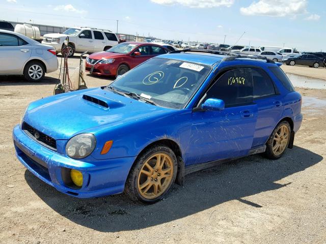 JF1GG29622G813238 - 2002 SUBARU IMPREZA WR BLUE photo 2