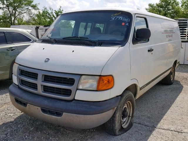 2B4HB11Y0YK152097 - 2000 DODGE RAM VAN B1 WHITE photo 2