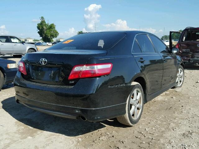 4T1BE46K47U113121 - 2007 TOYOTA CAMRY NEW BLACK photo 4