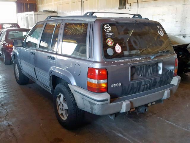 1J4GZ58S9PC543146 - 1993 JEEP GRAND CHER GRAY photo 3