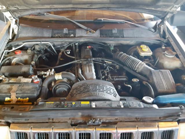 1J4GZ58S9PC543146 - 1993 JEEP GRAND CHER GRAY photo 7