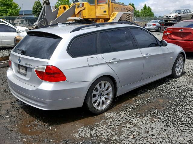 WBAVT13546KW23058 - 2006 BMW 325 XIT SILVER photo 4