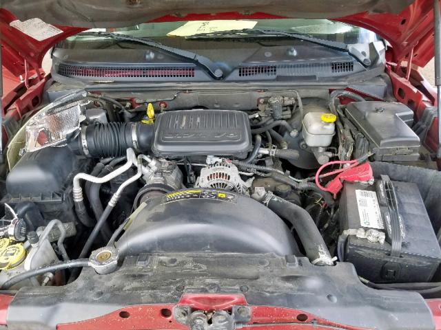 1D7HE28K86S518351 - 2006 DODGE DAKOTA QUA RED photo 7