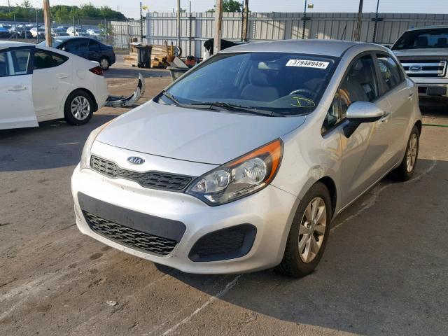 KNADM5A35C6022229 - 2012 KIA RIO LX SILVER photo 2