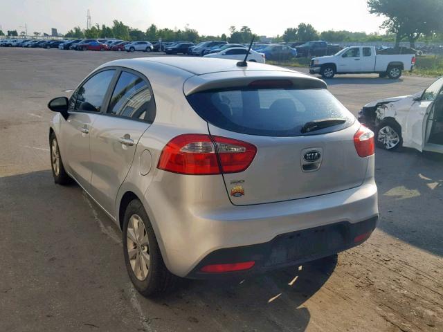 KNADM5A35C6022229 - 2012 KIA RIO LX SILVER photo 3