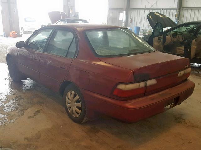 1NXBB02E1TZ377828 - 1996 TOYOTA COROLLA DX MAROON photo 3