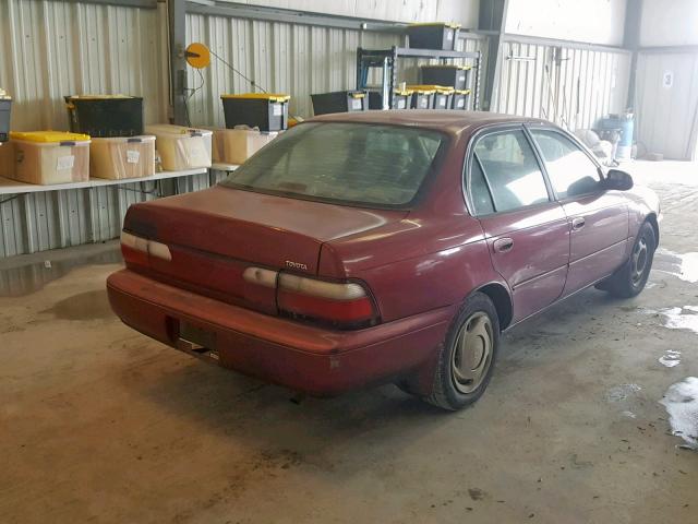 1NXBB02E1TZ377828 - 1996 TOYOTA COROLLA DX MAROON photo 4