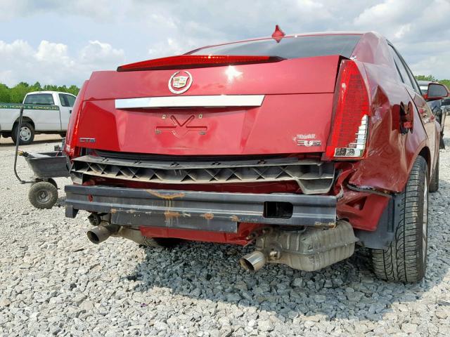 1G6DJ5EV3A0120573 - 2010 CADILLAC CTS PERFOR RED photo 9