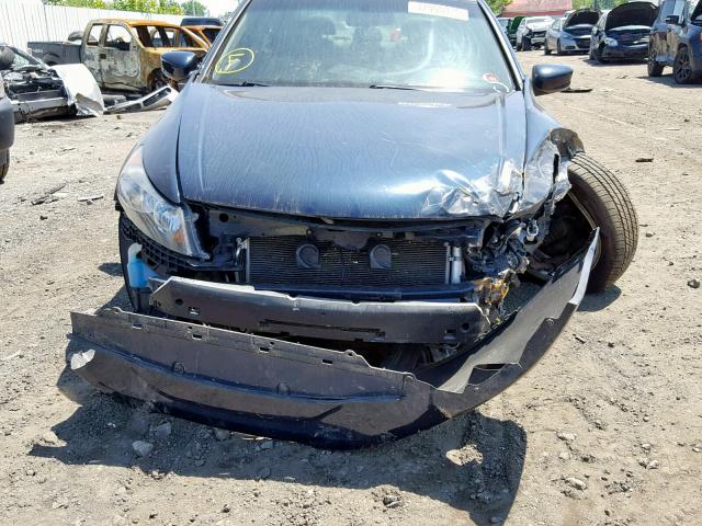 5KBCP3F81AB014887 - 2010 HONDA ACCORD EXL BLUE photo 9