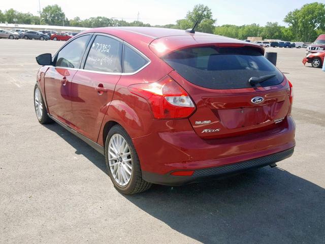 1FADP3N27EL463354 - 2014 FORD FOCUS TITA RED photo 3