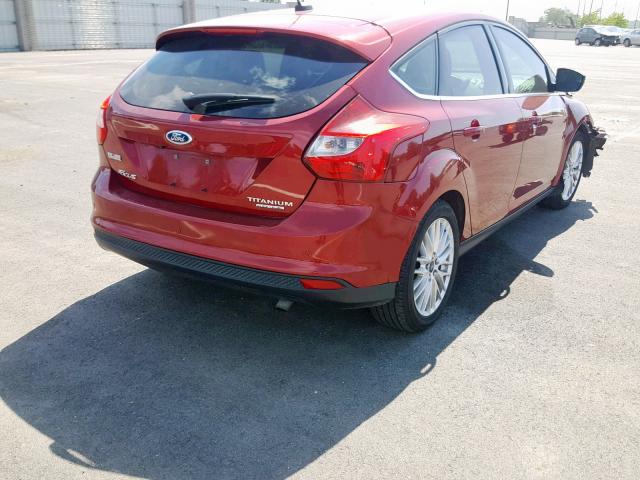 1FADP3N27EL463354 - 2014 FORD FOCUS TITA RED photo 4