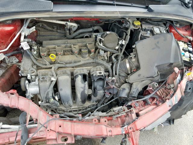 1FADP3N27EL463354 - 2014 FORD FOCUS TITA RED photo 7