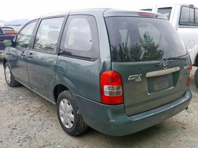 JM3LW28GXY0138978 - 2000 MAZDA MPV WAGON GREEN photo 3