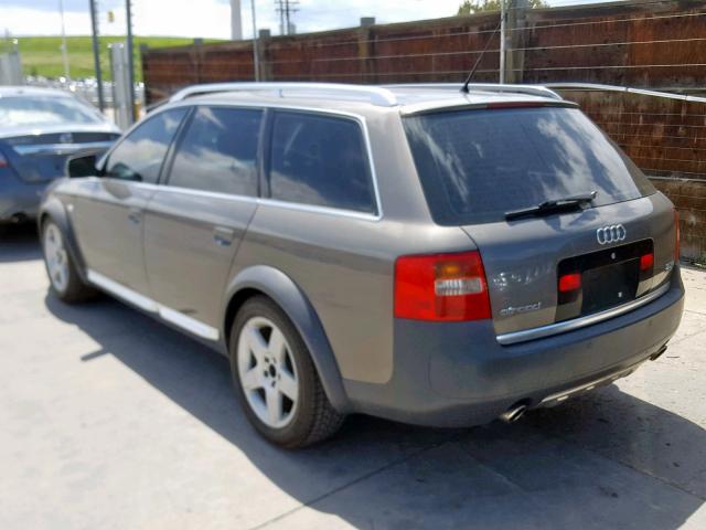 WA1YD64B22N081511 - 2002 AUDI ALLROAD GRAY photo 3