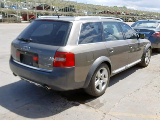 WA1YD64B22N081511 - 2002 AUDI ALLROAD GRAY photo 4