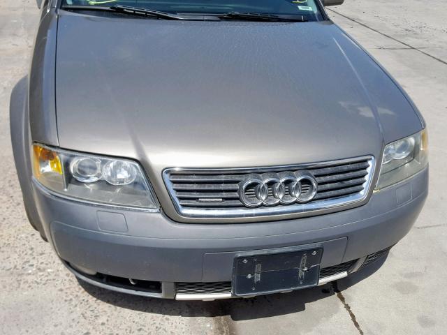 WA1YD64B22N081511 - 2002 AUDI ALLROAD GRAY photo 9