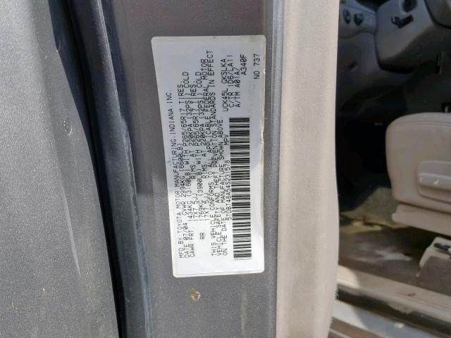 5TDBT48A54S231578 - 2004 TOYOTA SEQUOIA LI SILVER photo 10