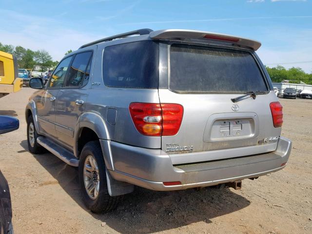 5TDBT48A54S231578 - 2004 TOYOTA SEQUOIA LI SILVER photo 3