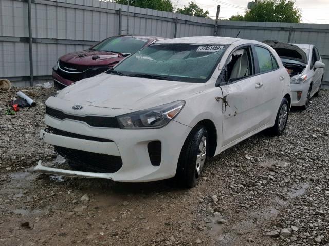 3KPA25AB8JE119659 - 2018 KIA RIO LX WHITE photo 2