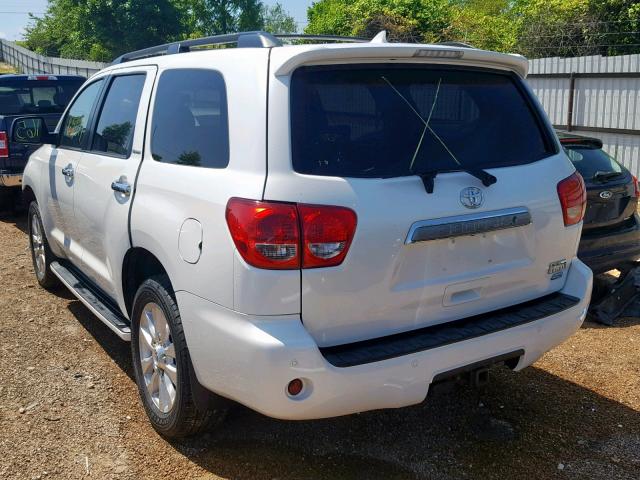 5TDDW5G10BS042941 - 2011 TOYOTA SEQUOIA PL WHITE photo 3