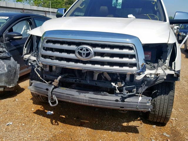 5TDDW5G10BS042941 - 2011 TOYOTA SEQUOIA PL WHITE photo 9