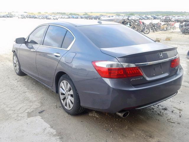 1HGCR3F81DA018364 - 2013 HONDA ACCORD EXL GRAY photo 3