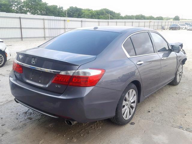 1HGCR3F81DA018364 - 2013 HONDA ACCORD EXL GRAY photo 4