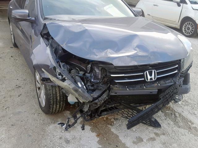 1HGCR3F81DA018364 - 2013 HONDA ACCORD EXL GRAY photo 9