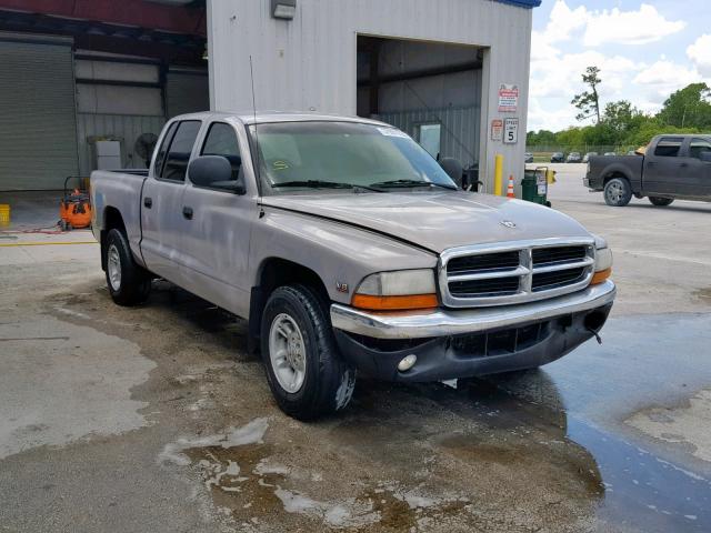 1B7GL2ANXYS717971 - 2000 DODGE DAKOTA QUA SILVER photo 1