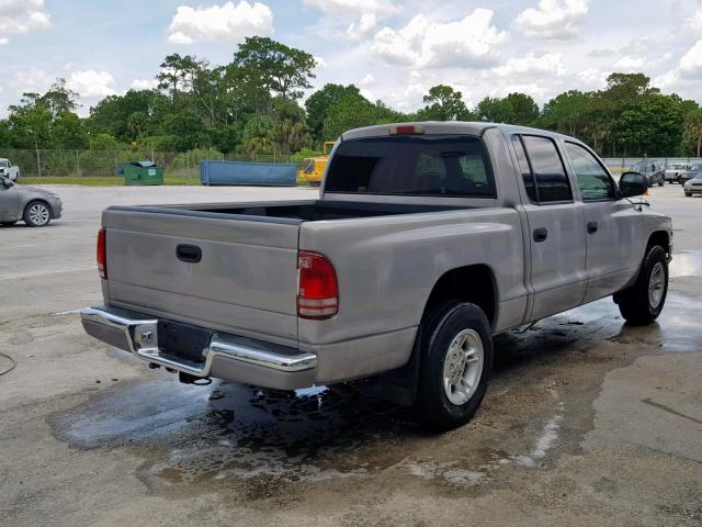 1B7GL2ANXYS717971 - 2000 DODGE DAKOTA QUA SILVER photo 4