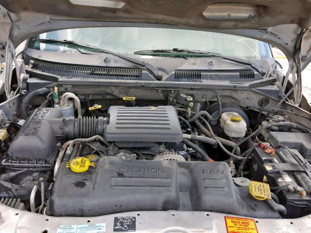 1B7GL2ANXYS717971 - 2000 DODGE DAKOTA QUA SILVER photo 7