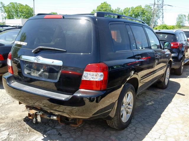 JTEEW21A560028517 - 2006 TOYOTA HIGHLANDER BLACK photo 4