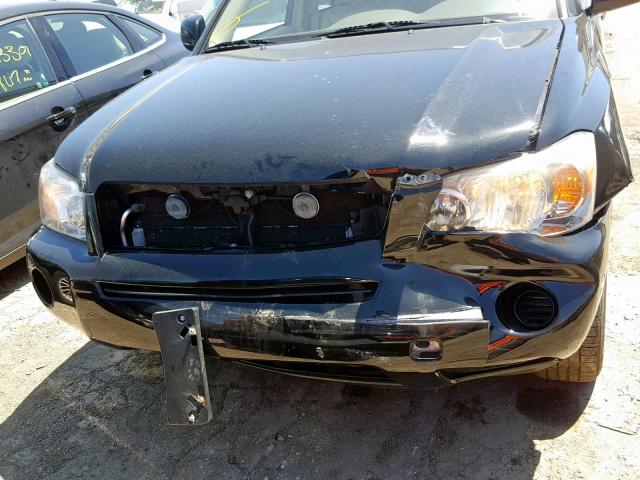 JTEEW21A560028517 - 2006 TOYOTA HIGHLANDER BLACK photo 9