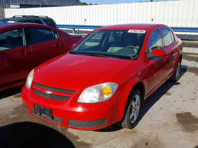 1G1AL55F577141162 - 2007 CHEVROLET COBALT LT RED photo 2