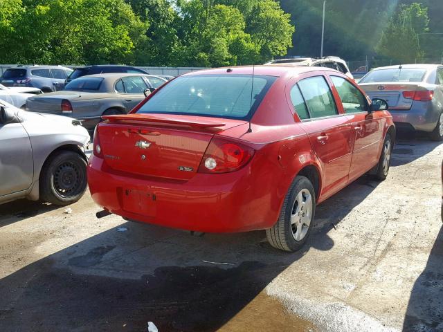 1G1AL55F577141162 - 2007 CHEVROLET COBALT LT RED photo 4