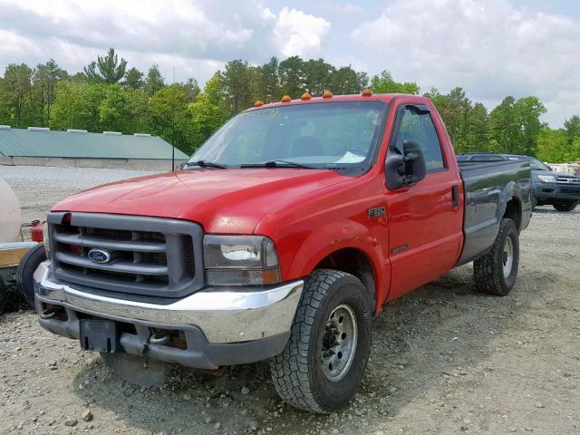 1FTSF30F13EA74760 - 2003 FORD F350 SRW S RED photo 2