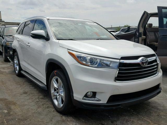 5TDDKRFH4ES057481 - 2014 TOYOTA HIGHLANDER WHITE photo 1