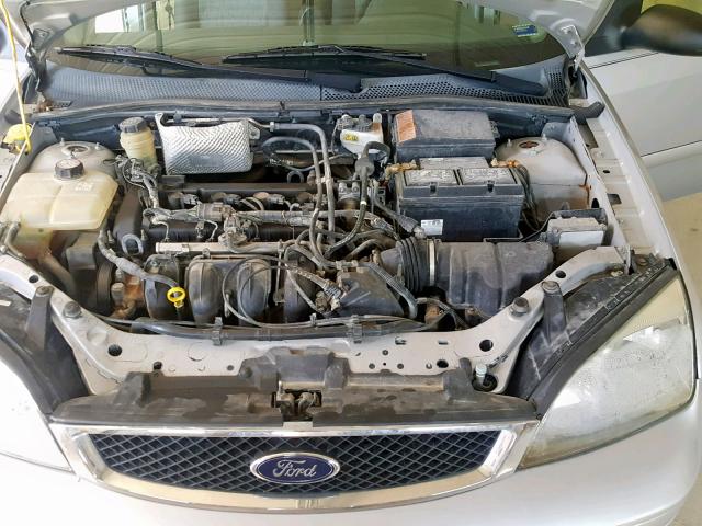 1FAFP34N75W117081 - 2005 FORD FOCUS ZX4 SILVER photo 7