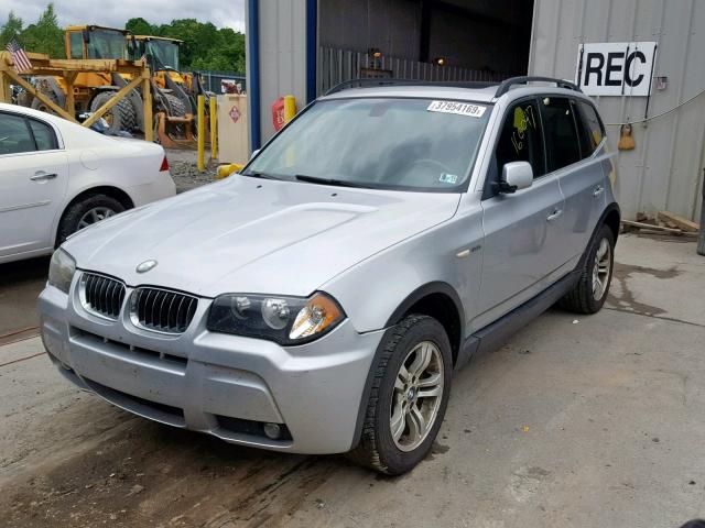 WBXPA93406WG88995 - 2006 BMW X3 3.0I SILVER photo 2