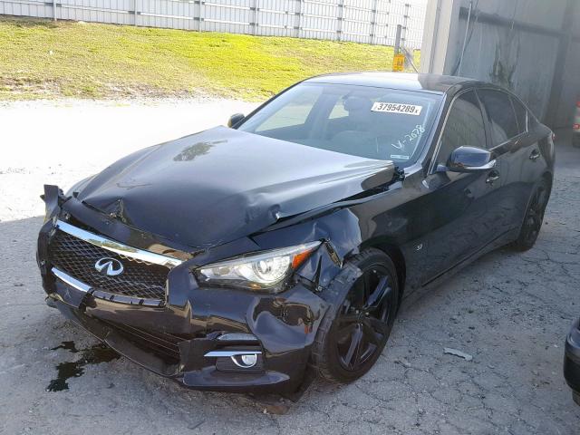 JN1BV7AP9FM342078 - 2015 INFINITI Q50 BASE BLACK photo 2