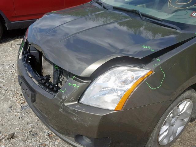 3N1AB61EX8L764516 - 2008 NISSAN SENTRA 2.0 BROWN photo 9