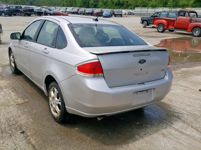 1FAHP36N19W236515 - 2009 FORD FOCUS SES SILVER photo 3